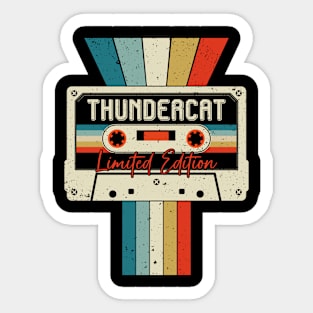 Graphic Thundercat Proud Name Cassette Tape Vintage Birthday Gifts Sticker